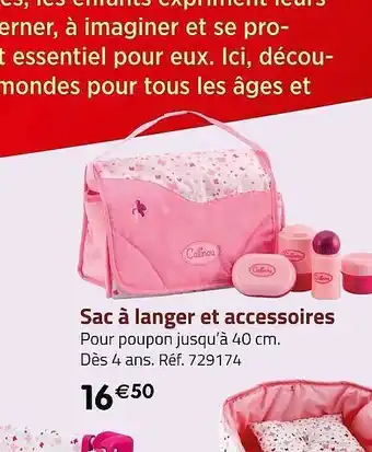 Sac à langer et accessoires