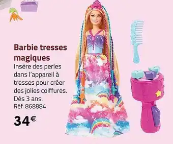 Casino Supermarchés Barbie tresses magiques offre