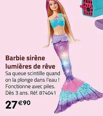 Barbie sirène lumières de rêve