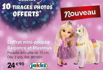 Casino Supermarchés Coffret mini-poupée raiponce et maximus jakks pacific offre