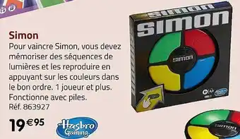 Casino Supermarchés Simon hasbro gaming offre