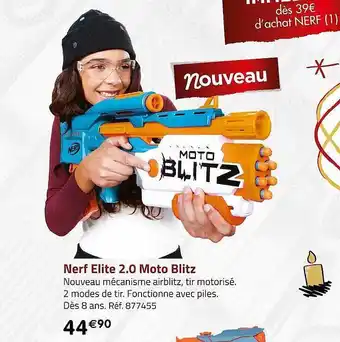 Casino Supermarchés Nerf elite 2.0 moto blitz offre