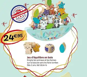 Casino Supermarchés Jeu d'équilibre en bois okoïa offre