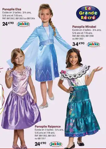 Panoplie elsa jakks pacific, panoplie mirabel jakks pacific, panoplie raiponce jakks pacific