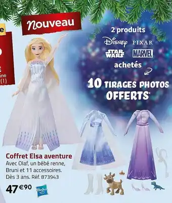 Casino Supermarchés Coffret elsa aventure hasbro offre