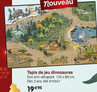 Casino Supermarchés Tapis de jeu dinosaures offre