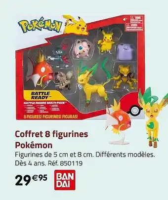 Casino Supermarchés Coffret 8 figurines pokémon bandai offre