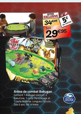 Arène de combat bakugan spin master