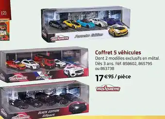 Casino Supermarchés Coffret 5 véhicules majorette offre