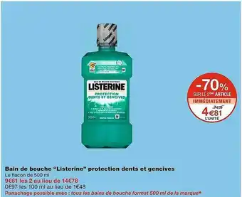 Monoprix Bain de bouche offre