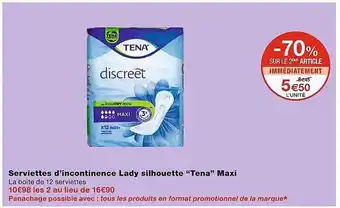 Serviettes d'incontinence lady silhouette
