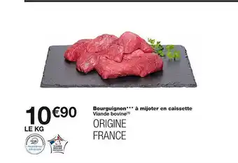 Monoprix Bourguignon***à mijoter en caissette offre