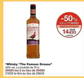 Monoprix Whisky offre