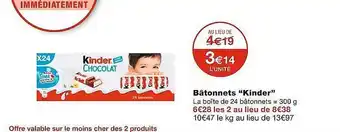 Monoprix Bâtonnets offre