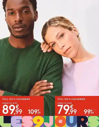 Monoprix Pull 100% cachemire offre