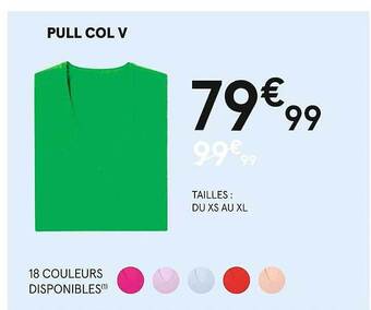 Monoprix Pull col v offre