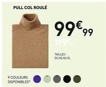 Monoprix Pull col roulé offre
