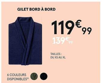 Monoprix Gilet bord à bord offre