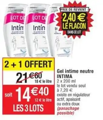 Cora x Carrefour Gel Intime Neutre Intima offre