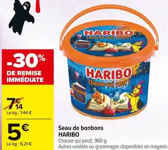 Carrefour Market Haribo seau de bonbons offre