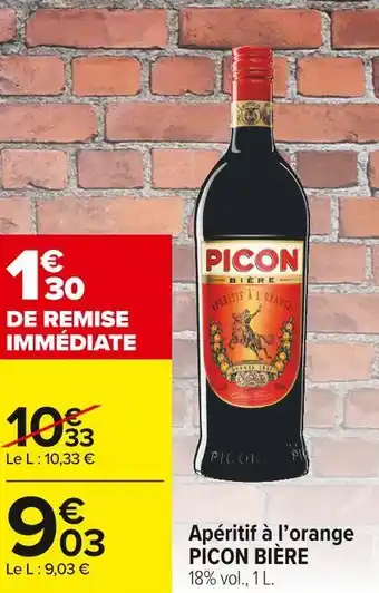 Carrefour Market Apéritif à l’orange picon bière offre