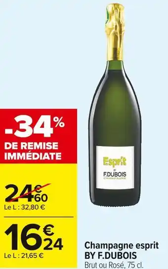 Carrefour Market F.dubois champagne esprit offre