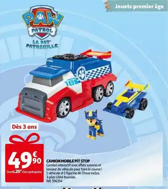 Auchan Camion mobile pit stop offre