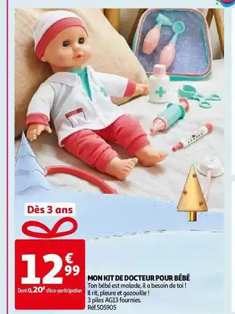 Auchan Mon kit de docteur pour bébé offre