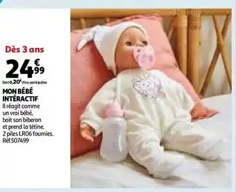 Auchan Mon bébé intéractif offre