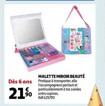 Auchan Malette miroir beauté offre