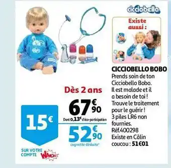 Auchan Cicciobello bobo offre