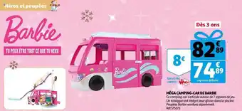 Auchan Méga camping-car de barbie offre