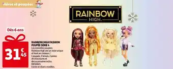 Auchan Rainbow high fashion poupée série 4 offre