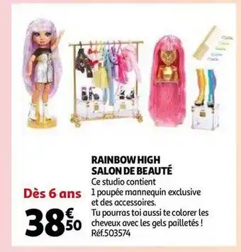 Auchan Rainbow high salon de beauté offre
