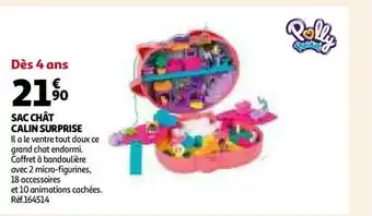 Auchan Sac chât câlin surprise polly pocket offre