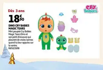 Auchan Dino cry babies magic tears offre