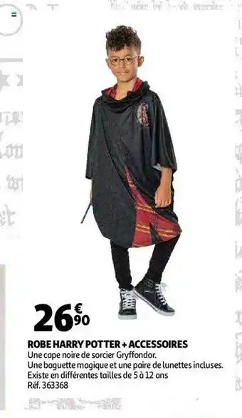 Auchan Robe harry potter + accessoires offre