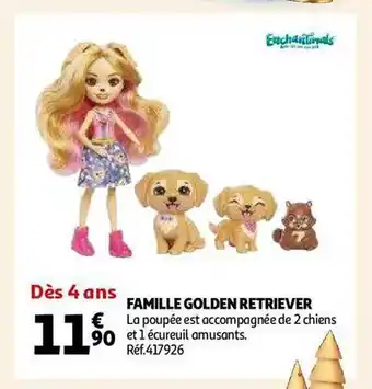 Famille golden retriever
