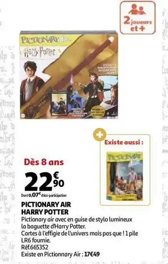 Auchan Pictionary air harry potter offre