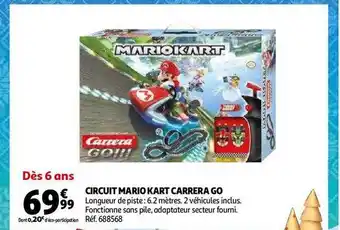 Auchan Circuit mario kart carrera go offre