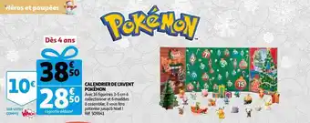 Auchan Calendrier de l'avent pokémon offre
