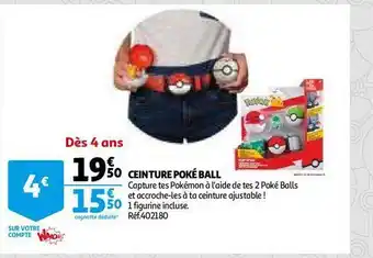 Auchan Ceinture poké ball offre