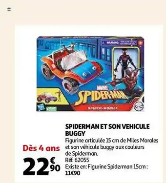 Auchan Spiderman et son véhicule buggy offre