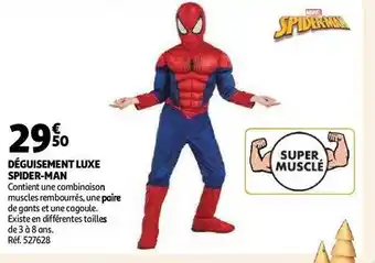 Auchan Déguisement luxe spider-man offre