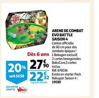 Auchan Arene de combat evo battle saison 4 offre