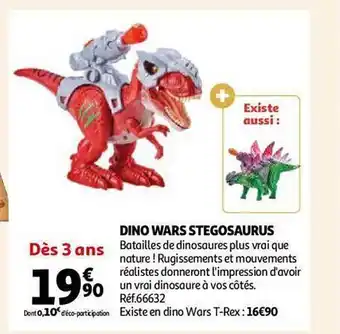 Auchan Dino wars stegosaurus offre
