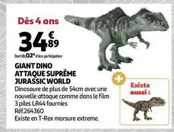 Giant dino attaque suprême jurassic world