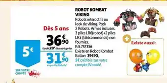 Auchan Robot kombat viking offre