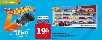 Auchan Coffret 20 véhicules hot wheels offre