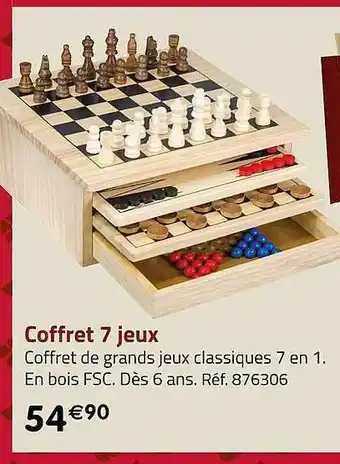 Casino Supermarchés Coffret 7 jeux offre